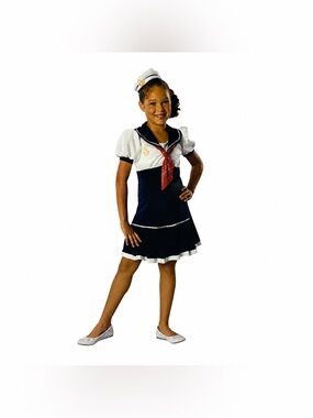 Rubie's Drama Queens Sailor Girl's Child Medium 8-10 Halloween Costume No Hat
